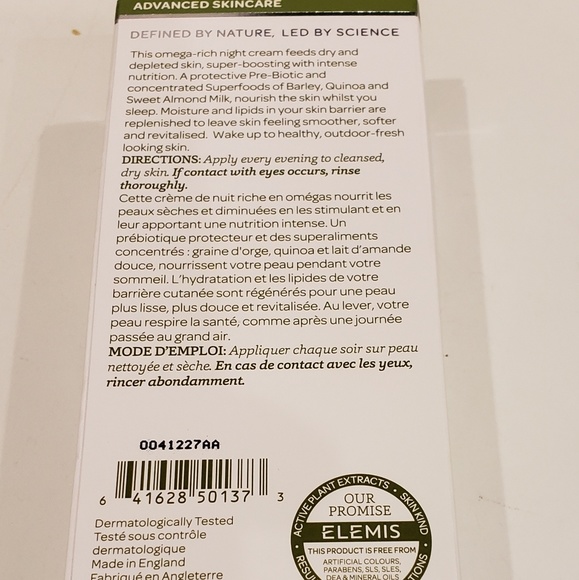 ELEMIS Superfood Night Cream Prebiotic Night Cream $50 - Picture 6 of 7